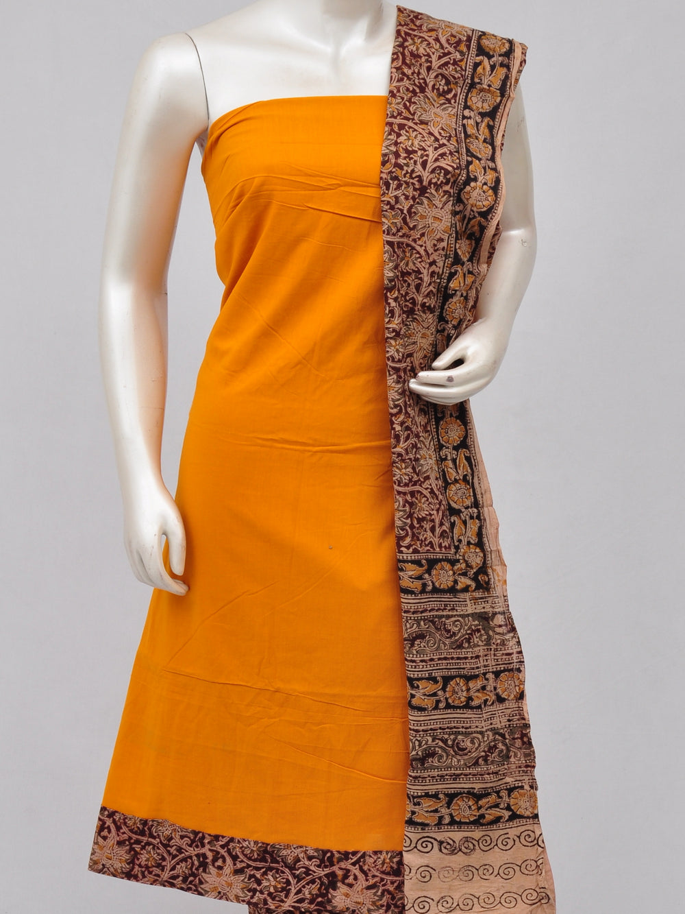 Kalamkari Designer Patch Dress Material [D70328114]