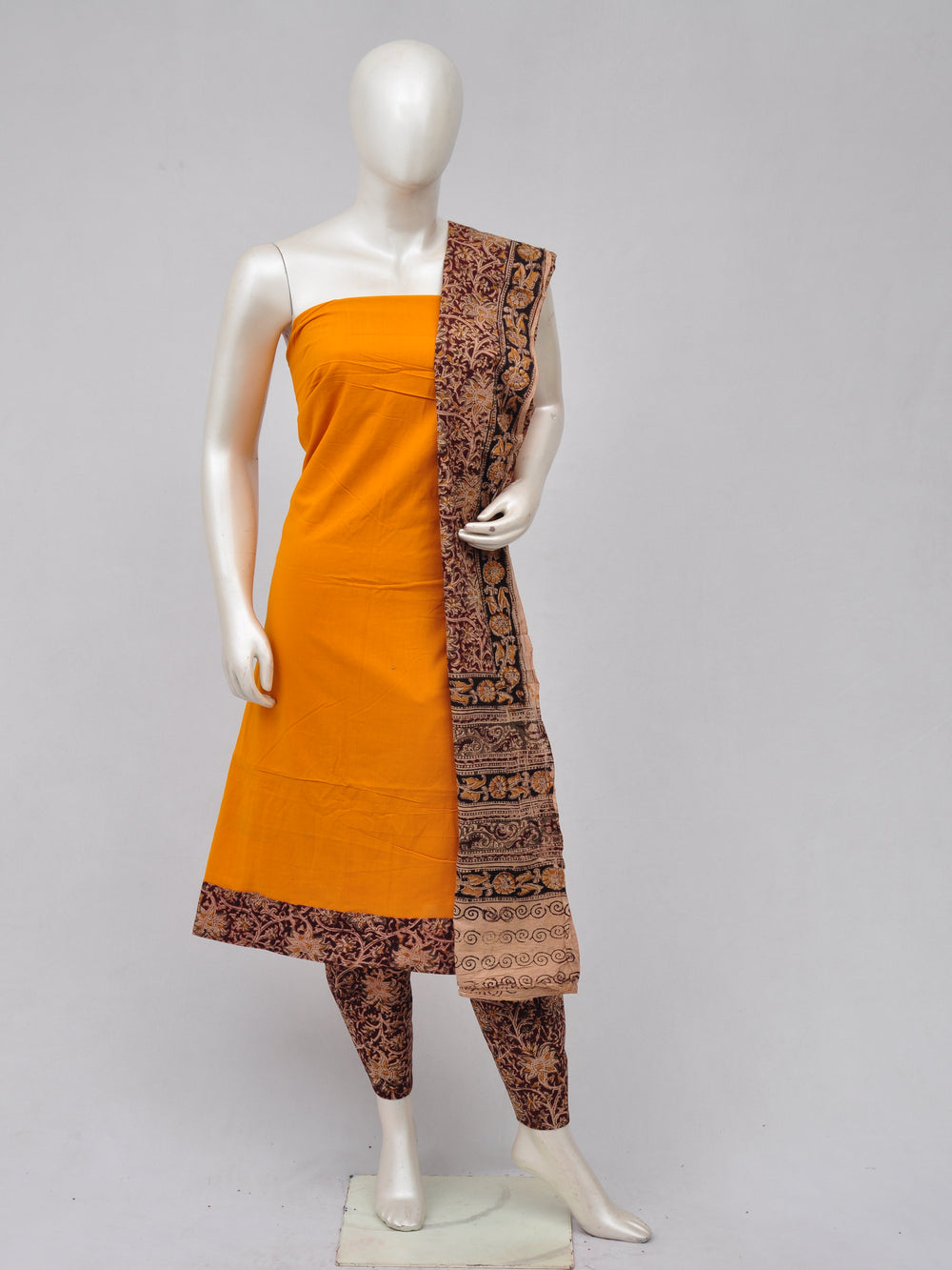 Kalamkari Designer Patch Dress Material [D70328114] - DressesForWomen.IN