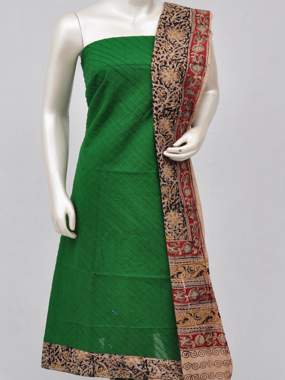 Kalamkari Designer Patch Dress Material [D70328122]
