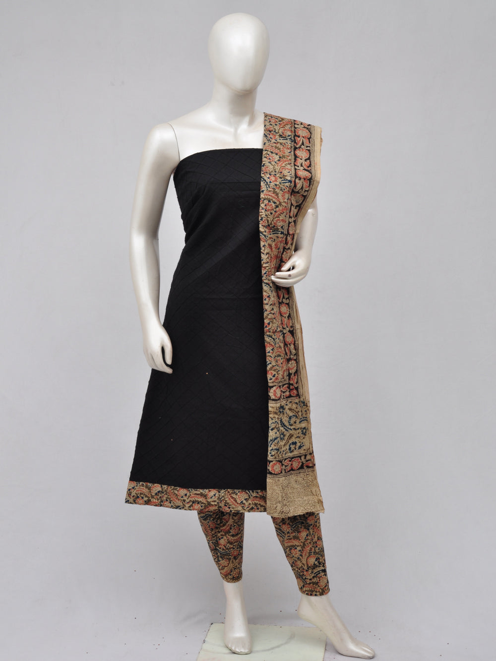 Kalamkari Designer Patch Dress Material [D70328137]