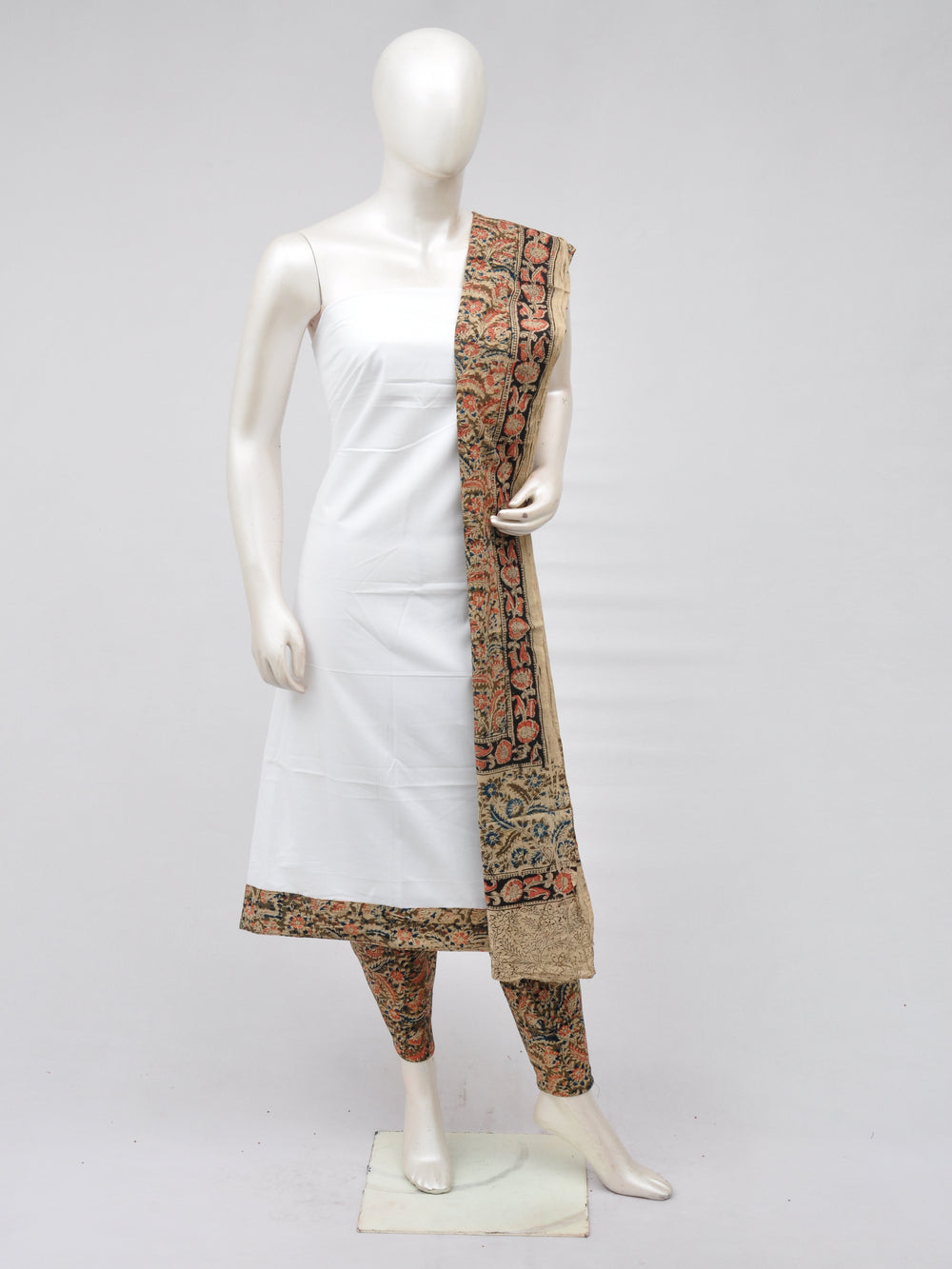 Kalamkari Designer Patch Dress Material [D70402045]