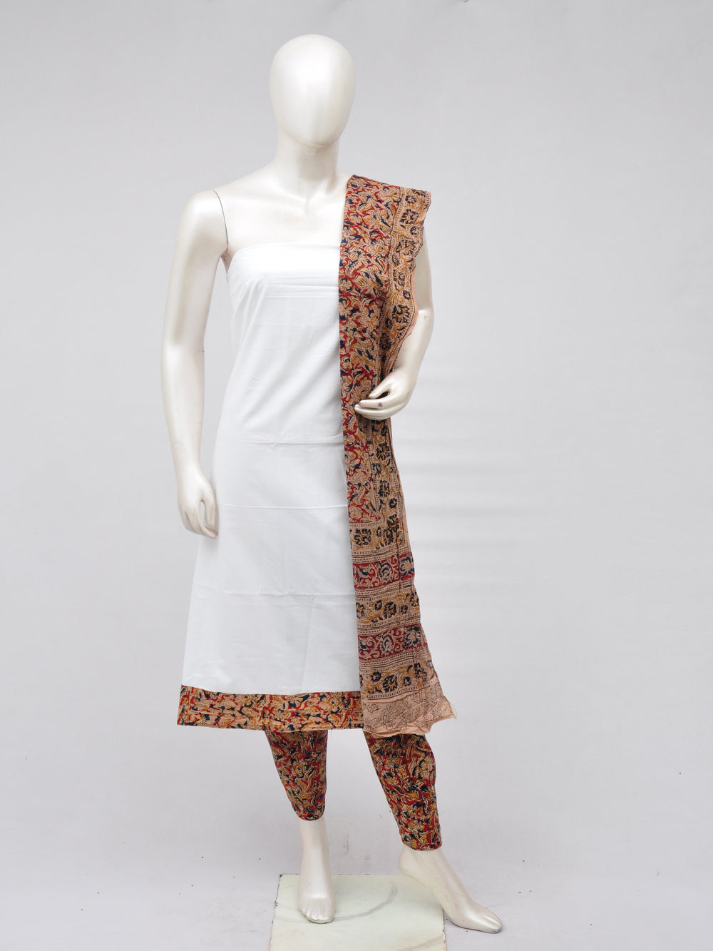 Kalamkari Designer Patch Dress Material [D70402046] - DressesForWomen.IN