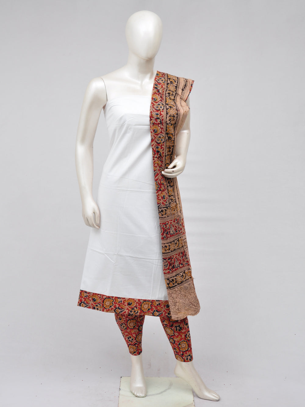 Kalamkari Designer Patch Dress Material [D70402047]