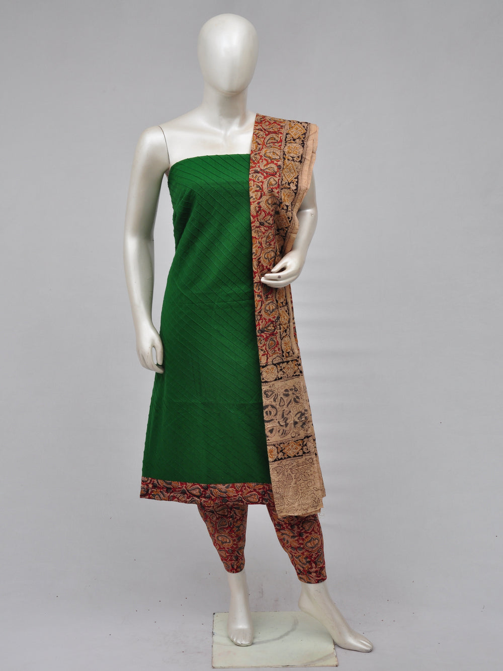 Kalamkari Designer Patch Dress Material [D70402050]
