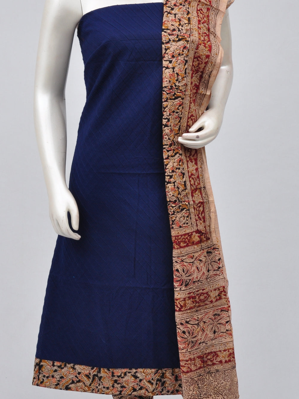Kalamkari Designer Patch Dress Material [D70417036]