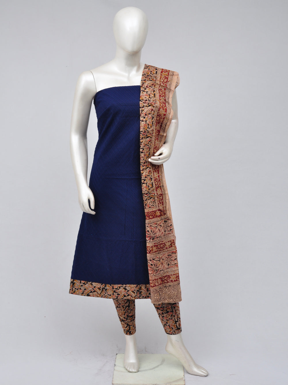 Kalamkari Designer Patch Dress Material [D70417036]