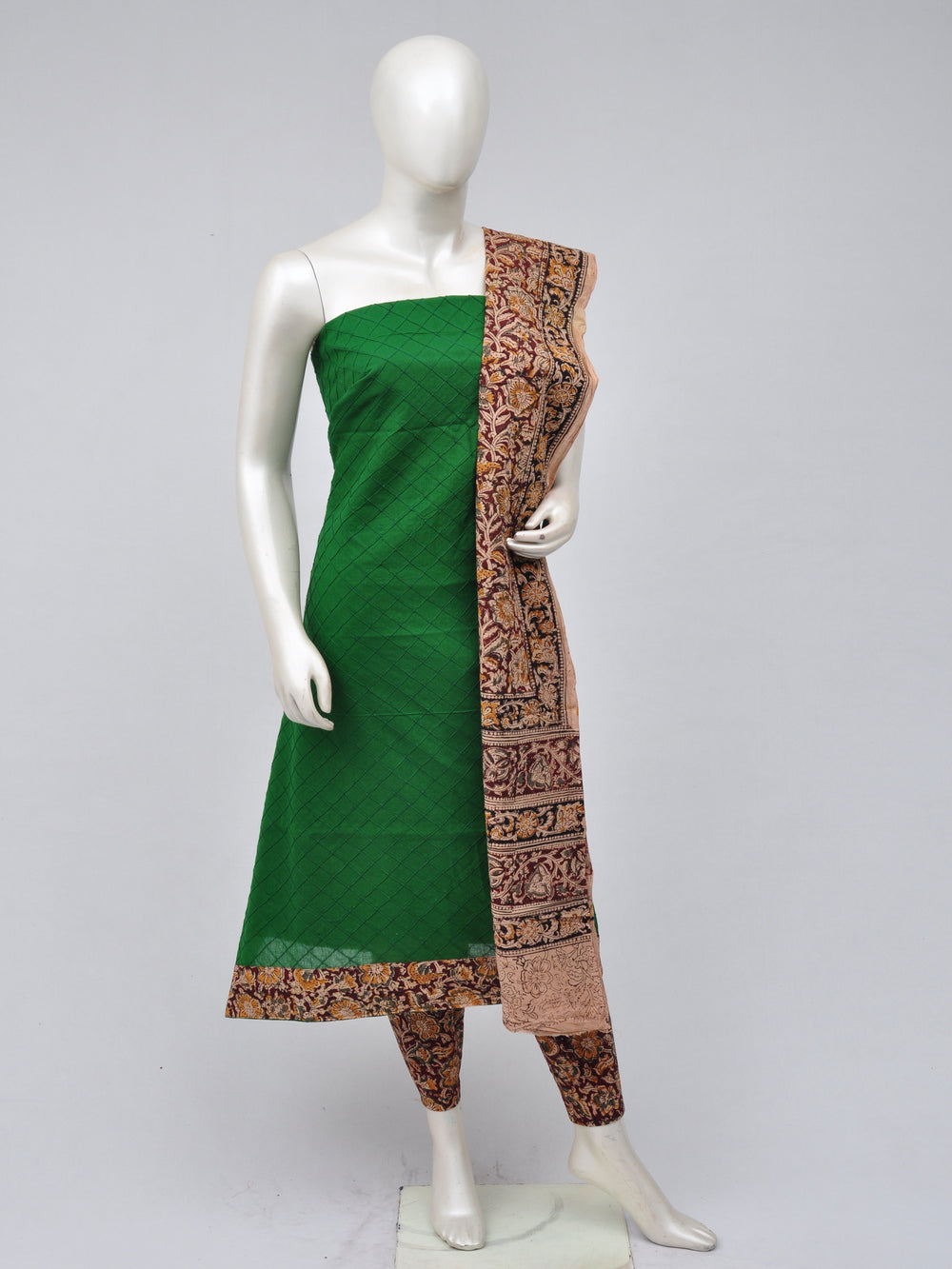 Kalamkari Designer Patch Dress Material [D70417039]