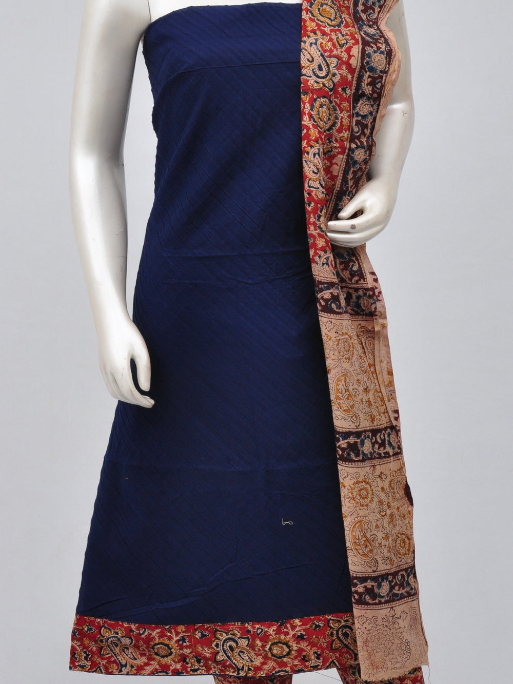 Kalamkari Designer Patch Dress Material [D70417040]