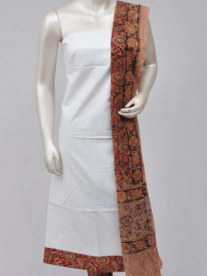 Kalamkari Designer Patch Dress Material  [D70420001]