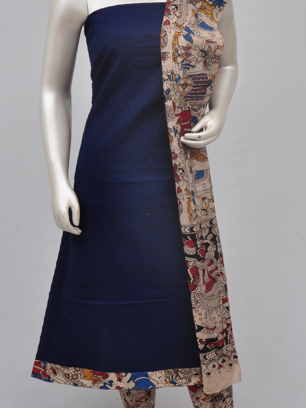 Kalamkari Designer Patch Dress Material  [D70505000]