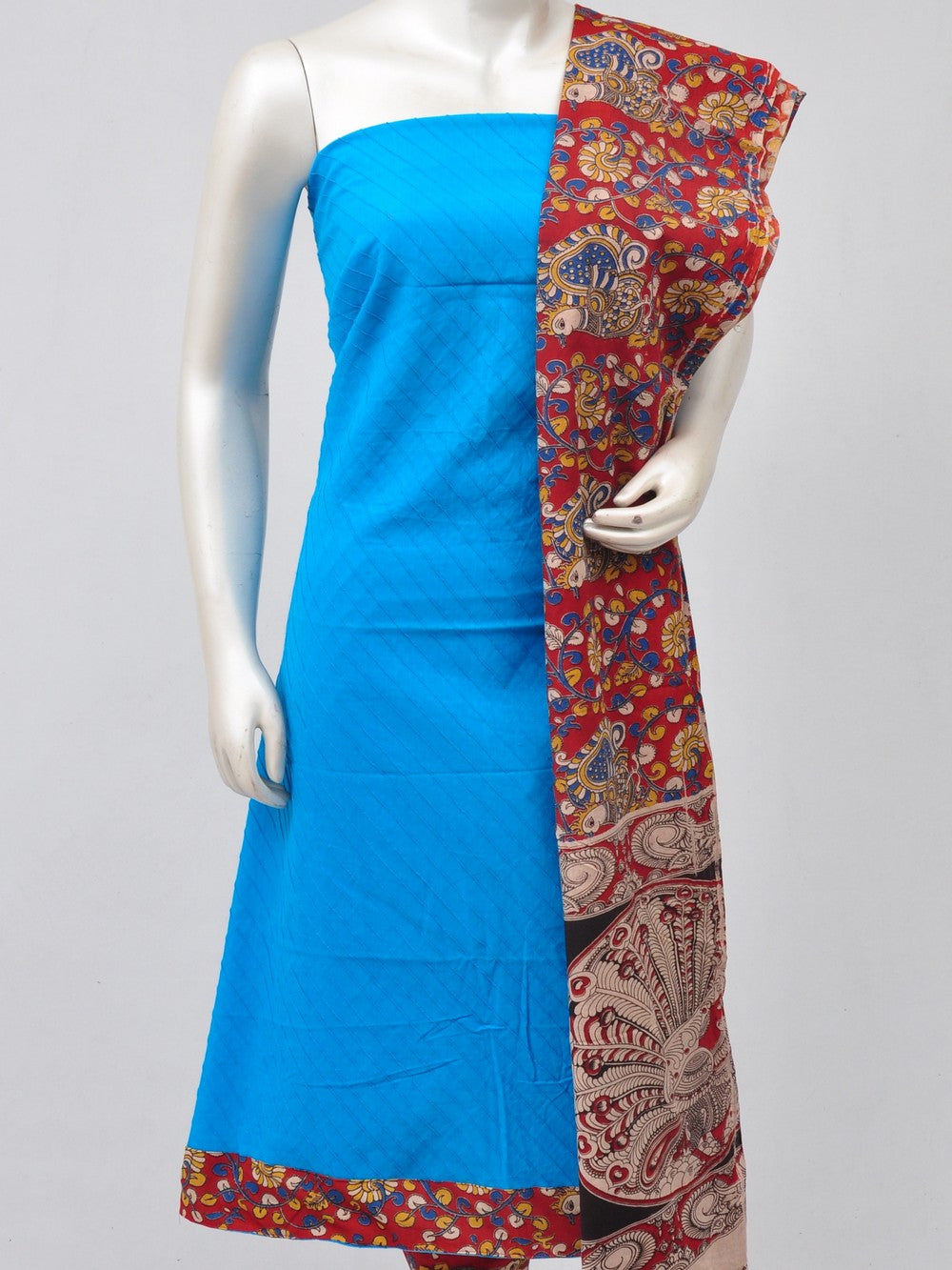 Kalamkari Designer Patch Dress Material  D70526048]