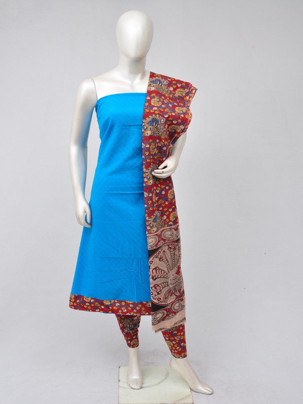 Kalamkari Designer Patch Dress Material  D70526048]
