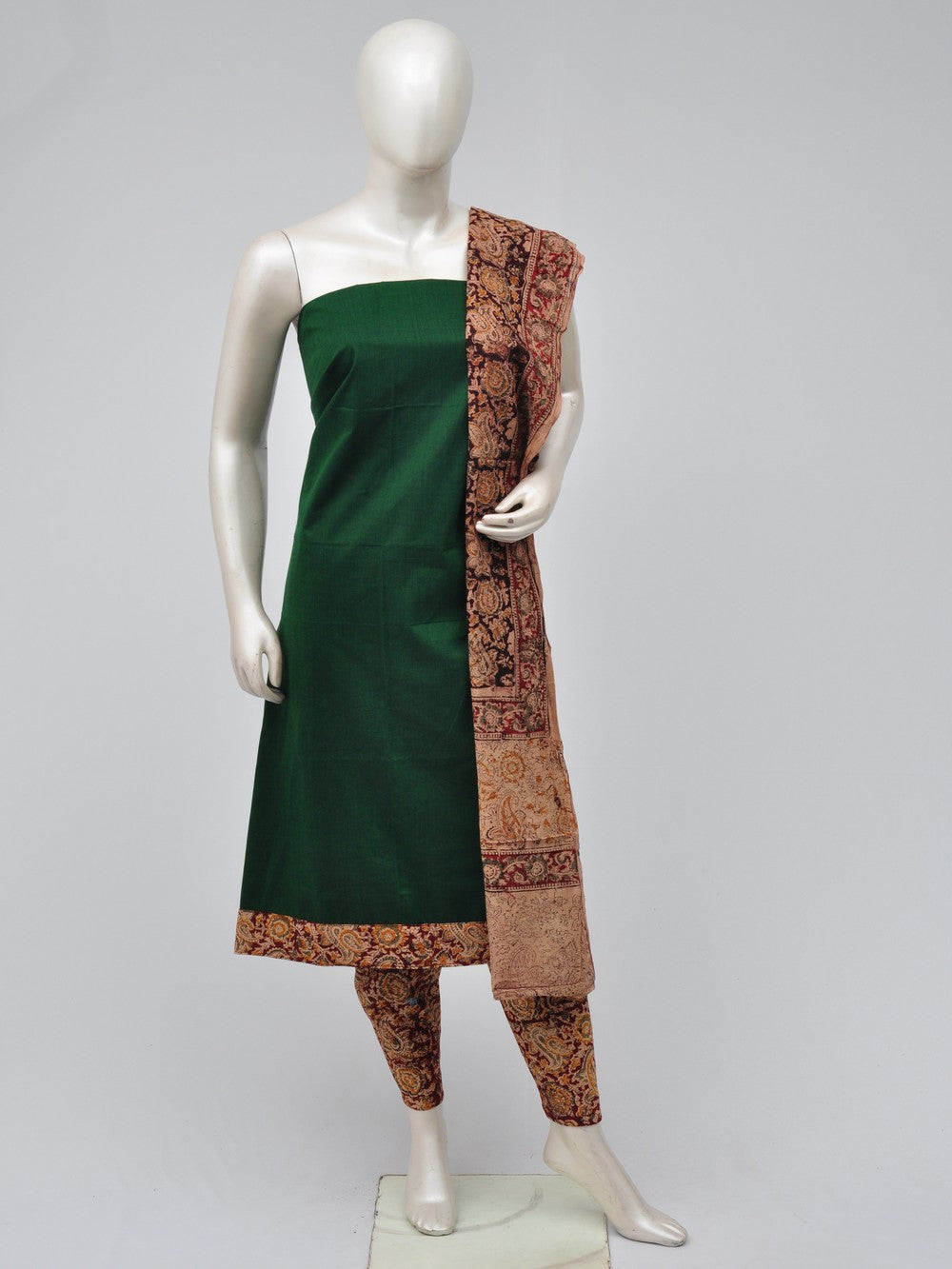 Kalamkari Designer Patch Dress Material  [D70704039]