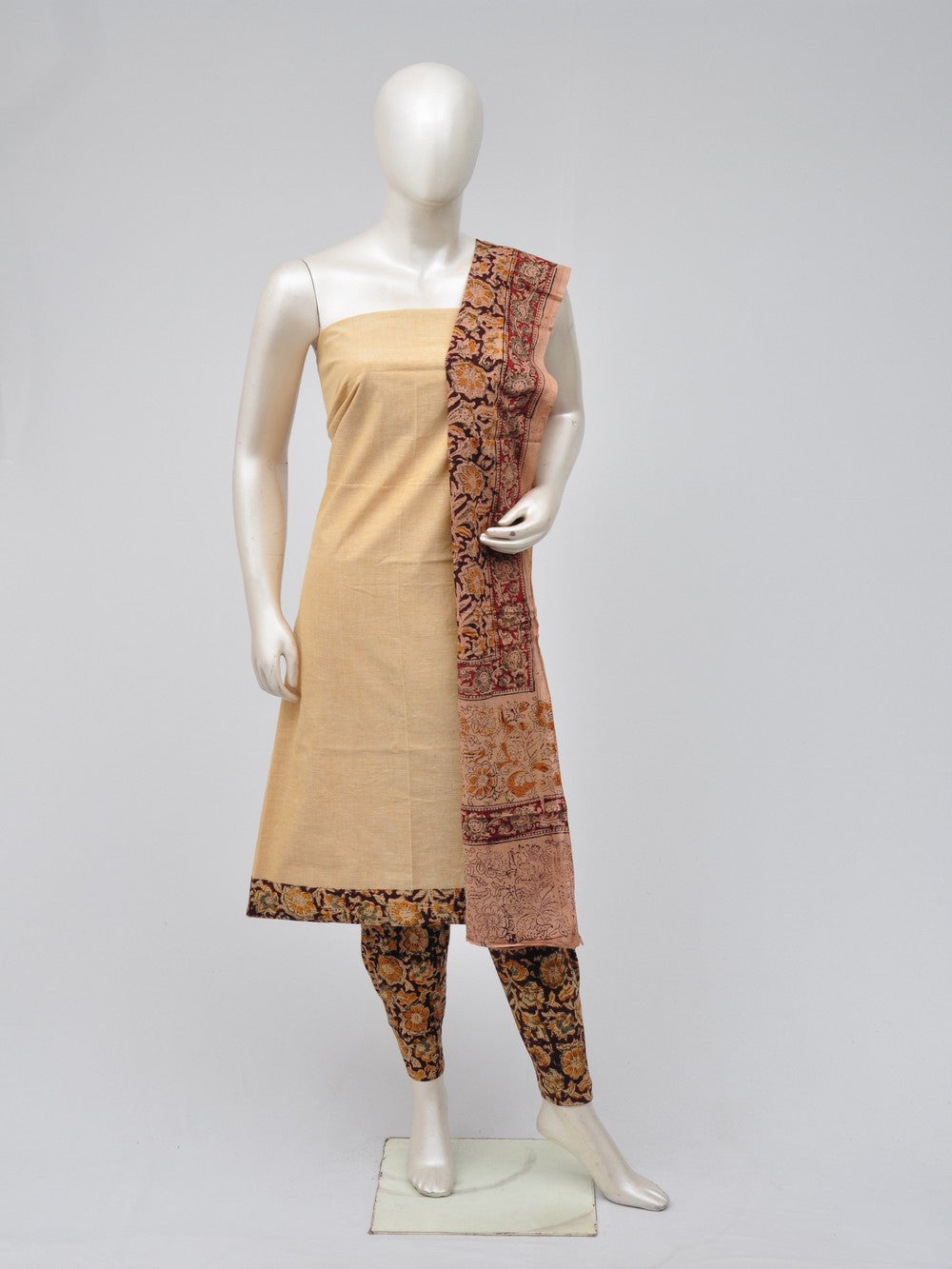 Kalamkari Designer Patch Dress Material  [D70704041]