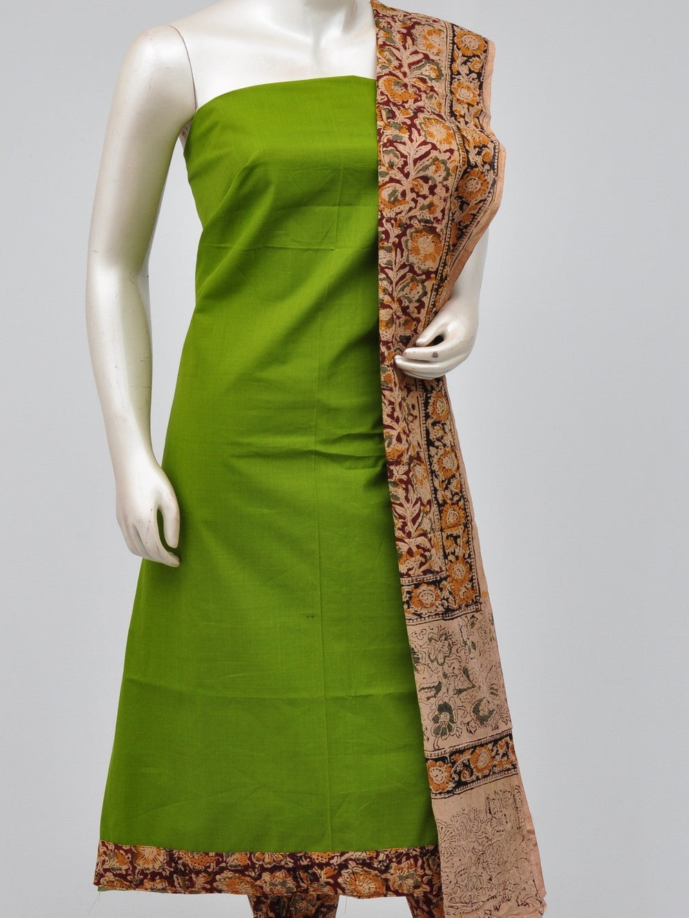 Kalamkari Designer Patch Dress Material  [D70705183]