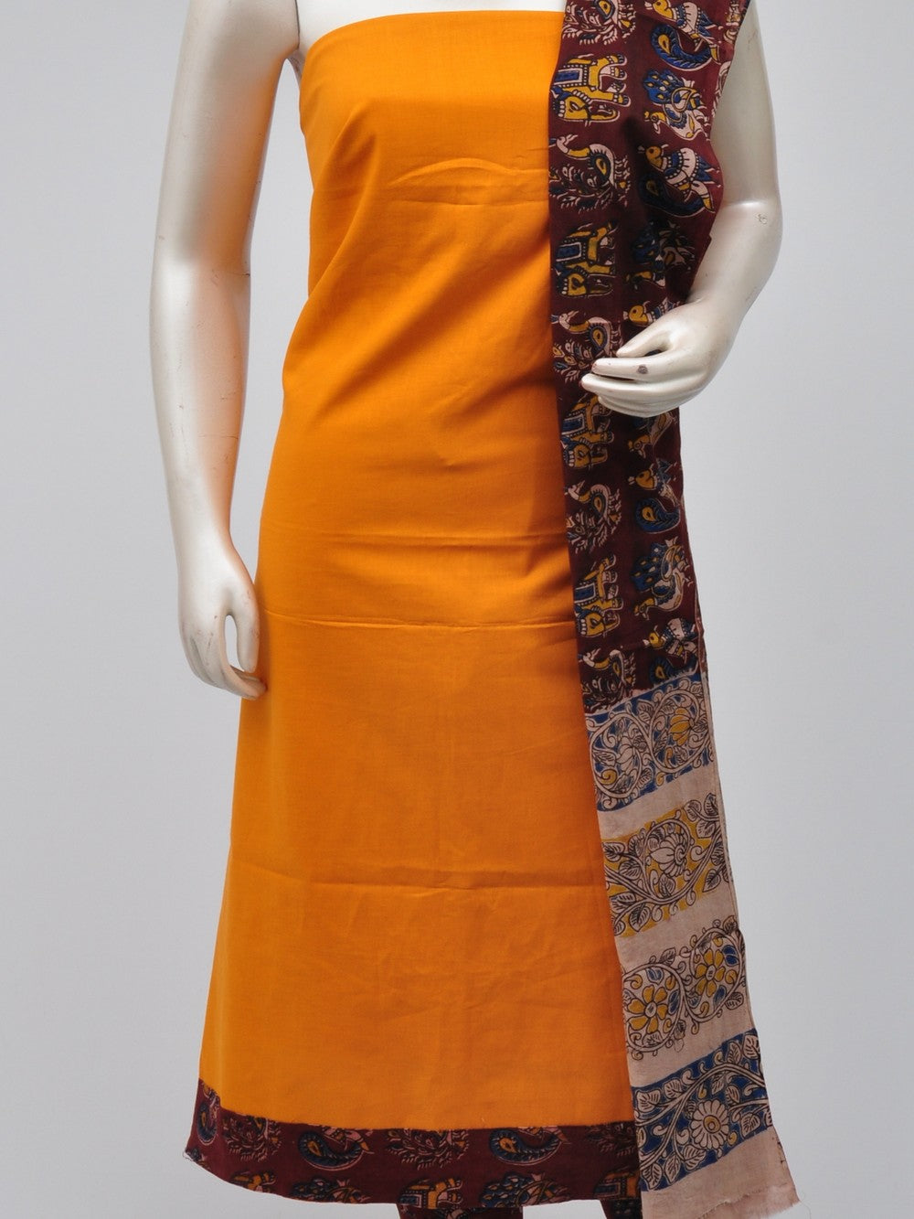 Kalamkari Designer Patch Dress Material  [D70710092]