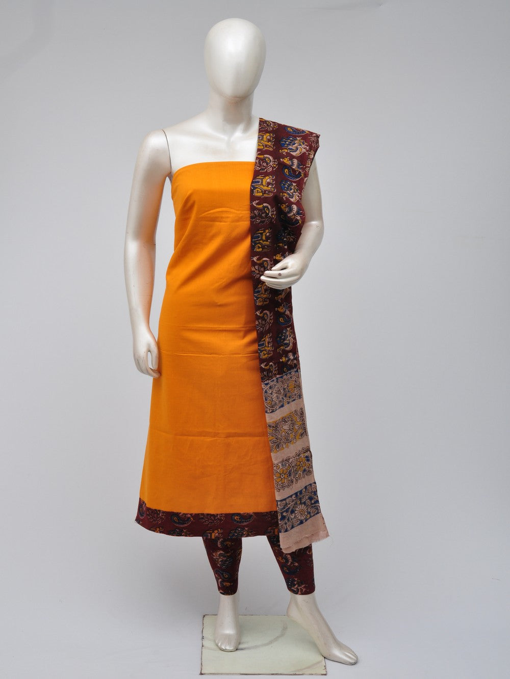 Kalamkari Designer Patch Dress Material  [D70710092]