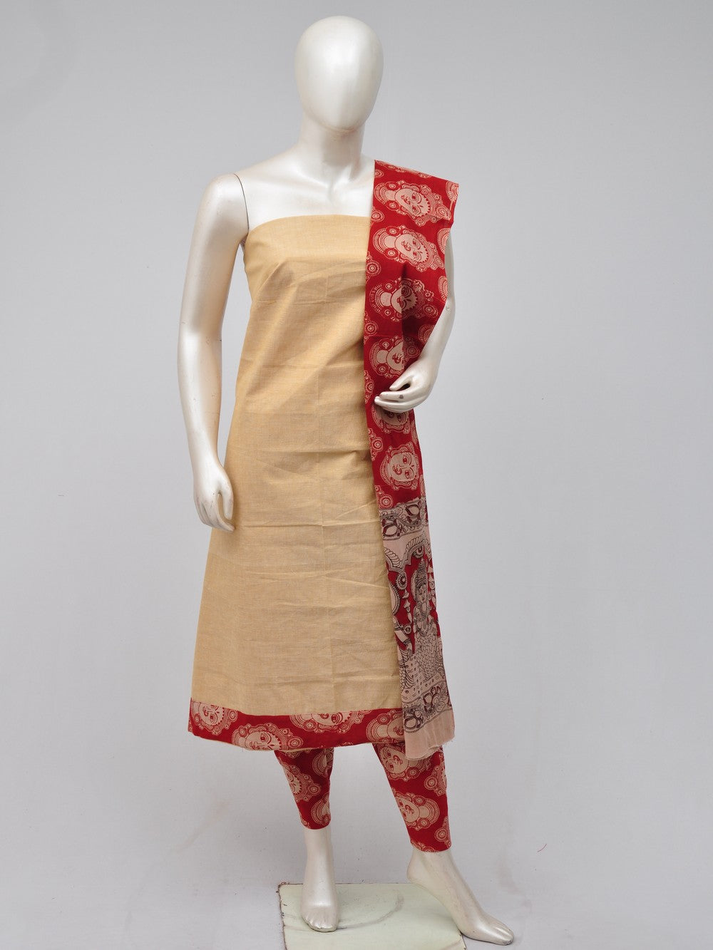 Kalamkari Designer Patch Dress Material  [D70710095]