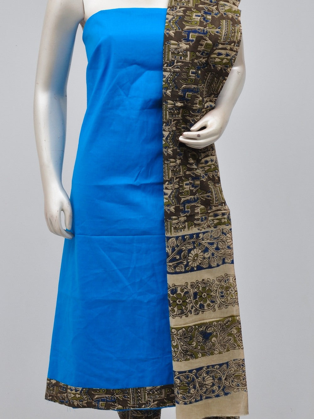 Kalamkari Designer Patch Dress Material  [D70710100]