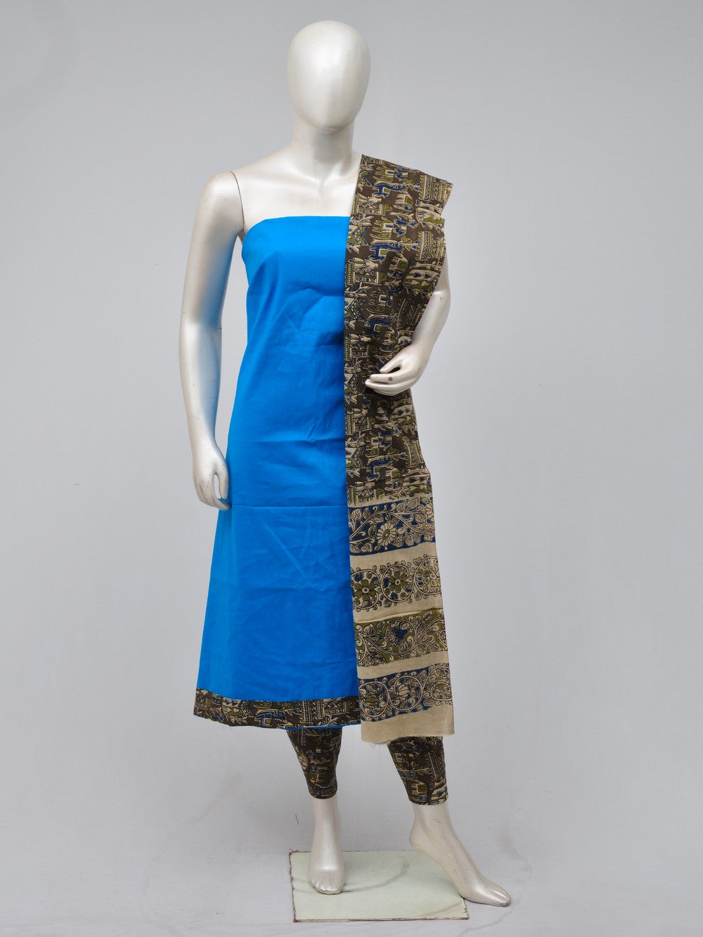 Kalamkari Designer Patch Dress Material  [D70710100]