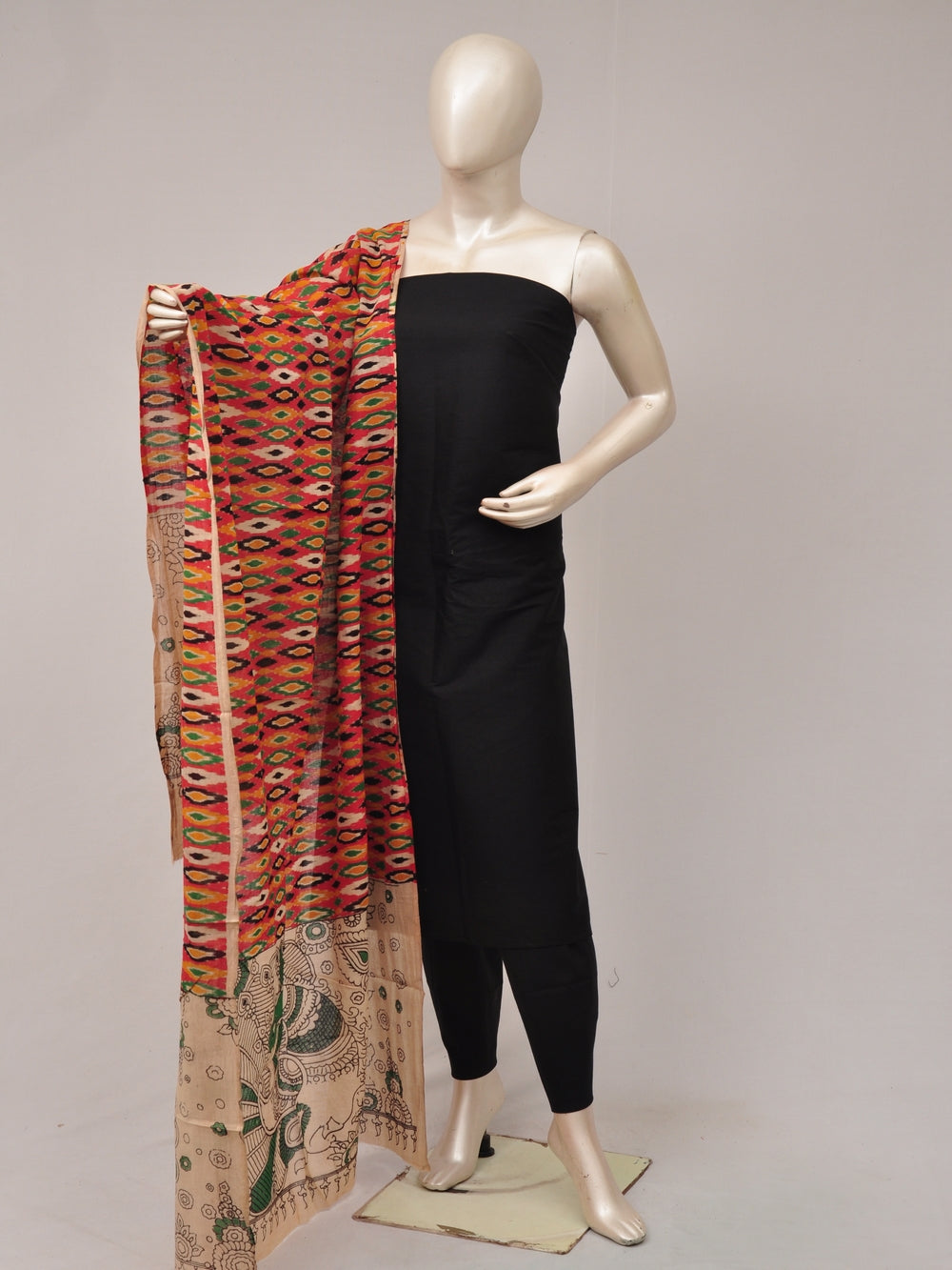 Kalamkari Dupatta Dress Material [D80828021]