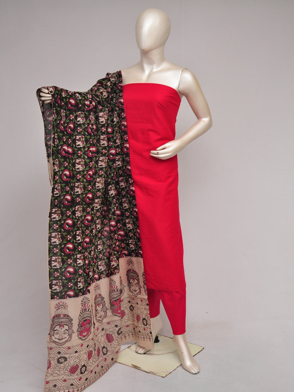 Kalamkari Dupatta Dress Material [D80828059]