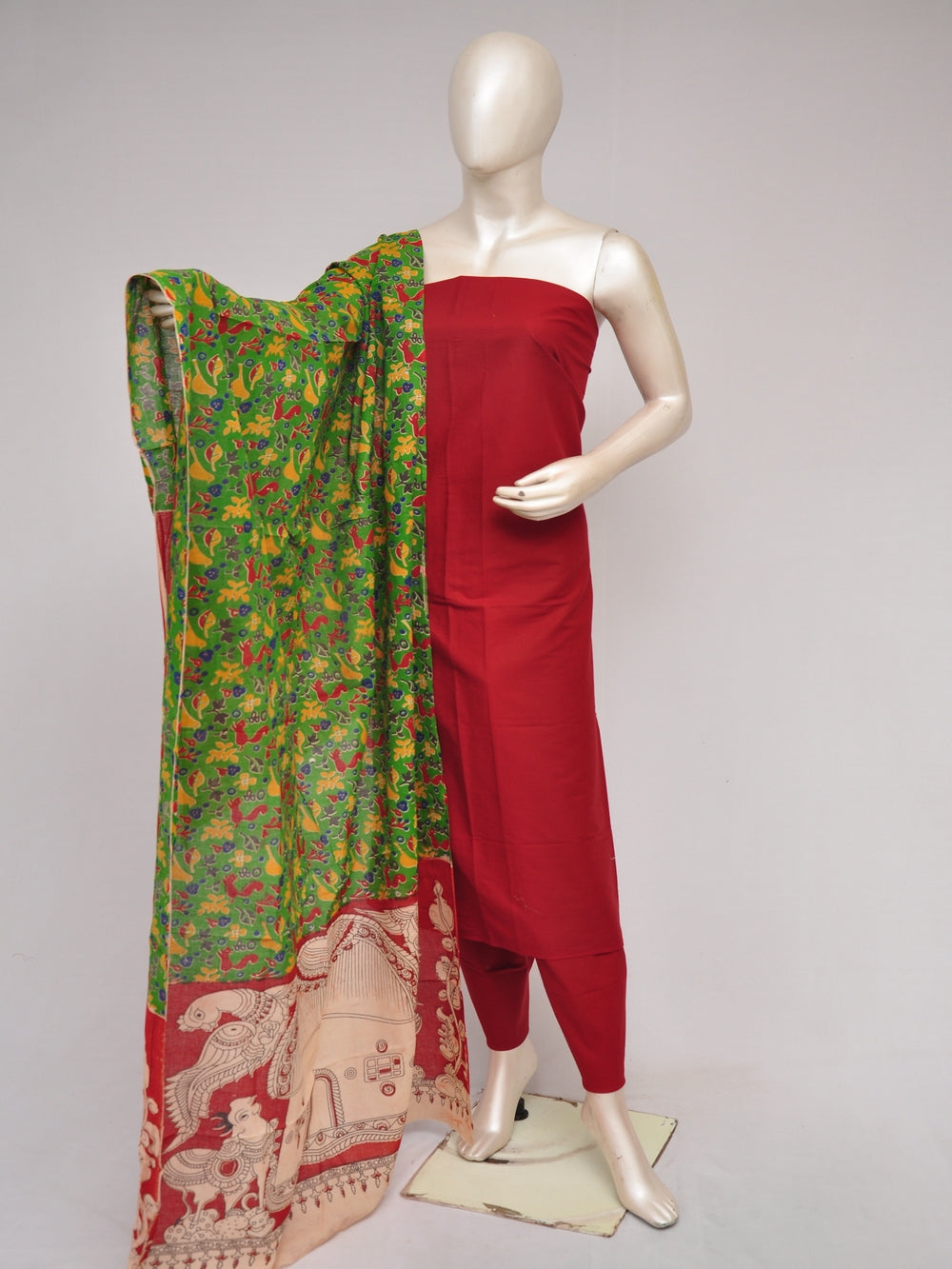 Kalamkari Dupatta Dress Material [D80829027]