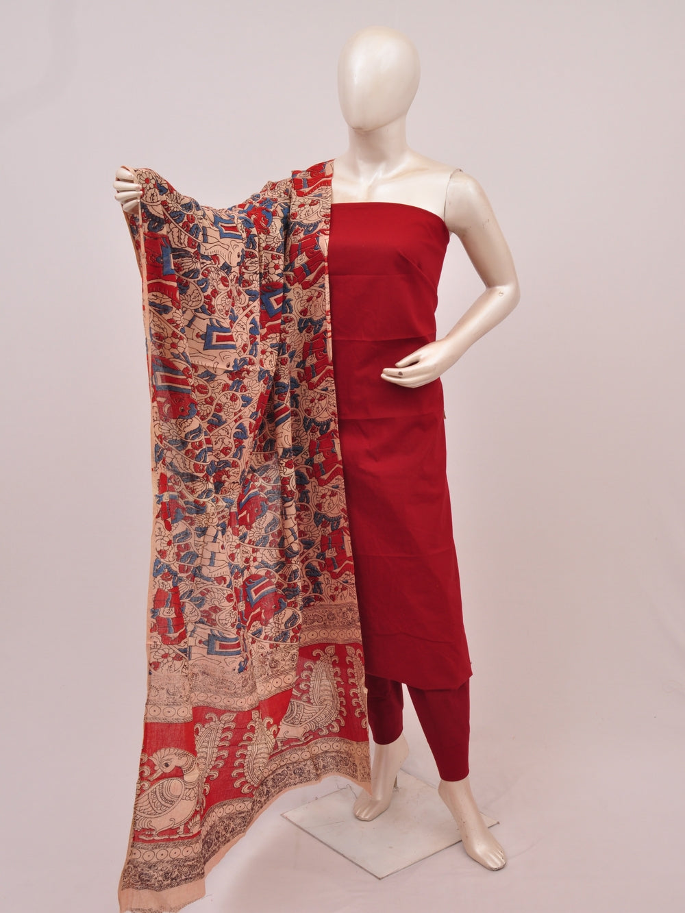 Kalamkari Dupatta Dress Material [D90204037]