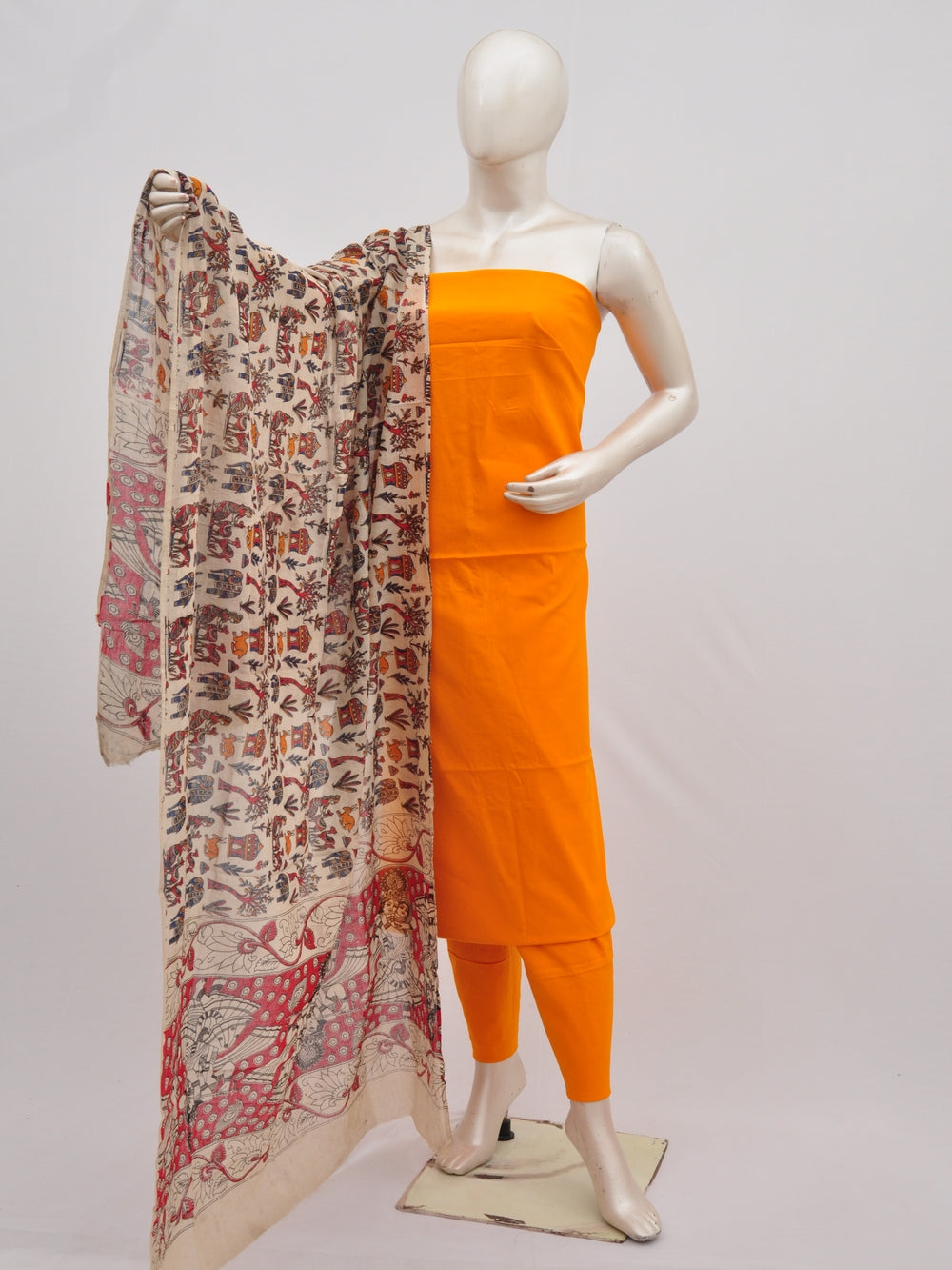 Kalamkari Dupatta Dress Material [D90223022]
