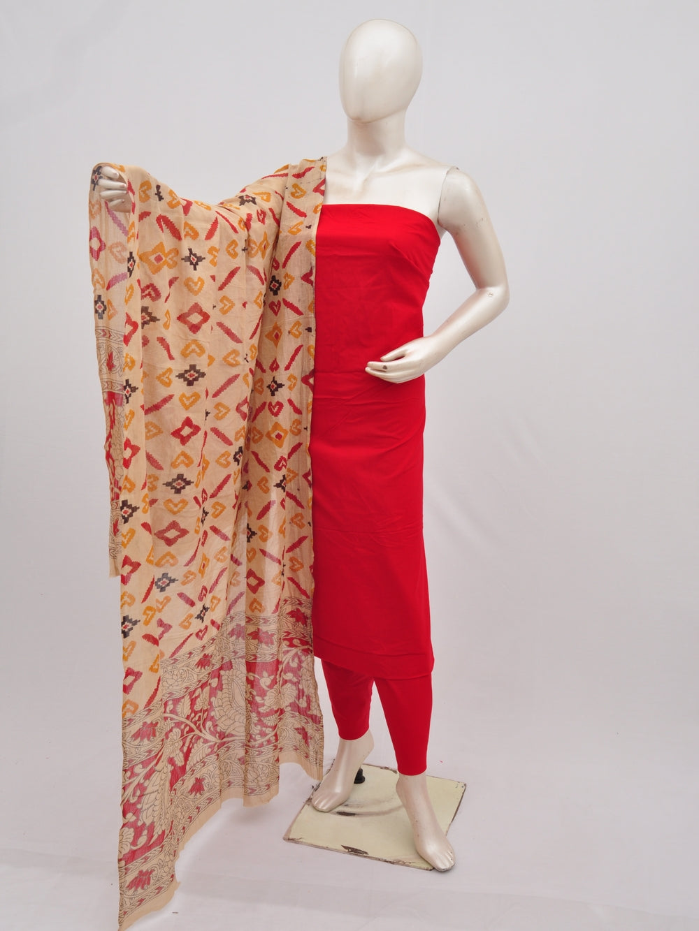 Kalamkari Dupatta Dress Material[D90227007]