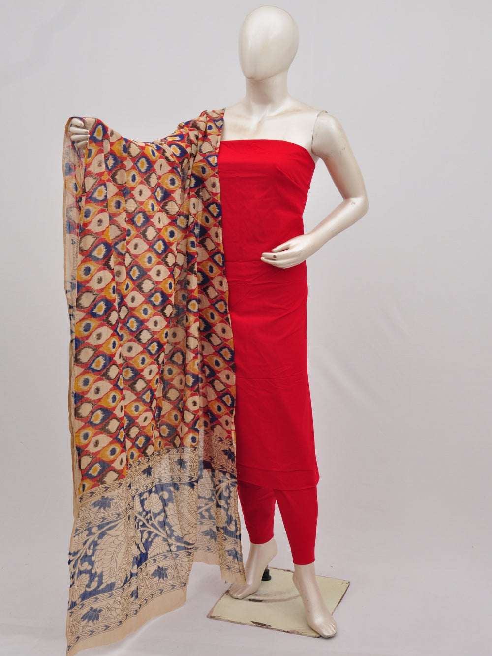 Kalamkari Dupatta Dress Material [D90227012]