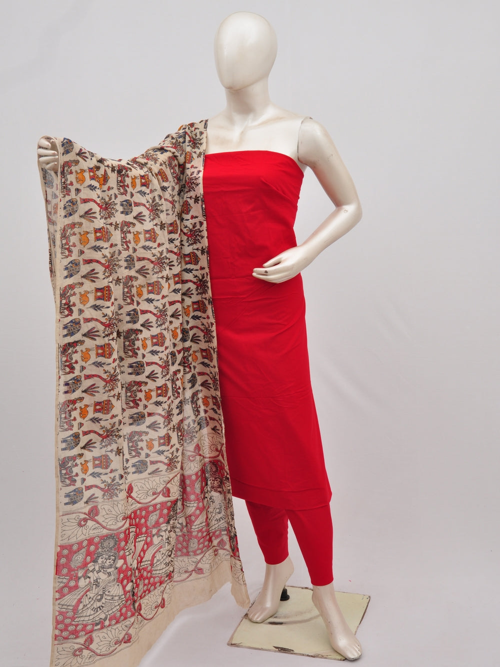 Kalamkari Dupatta Dress Material [D90227014]