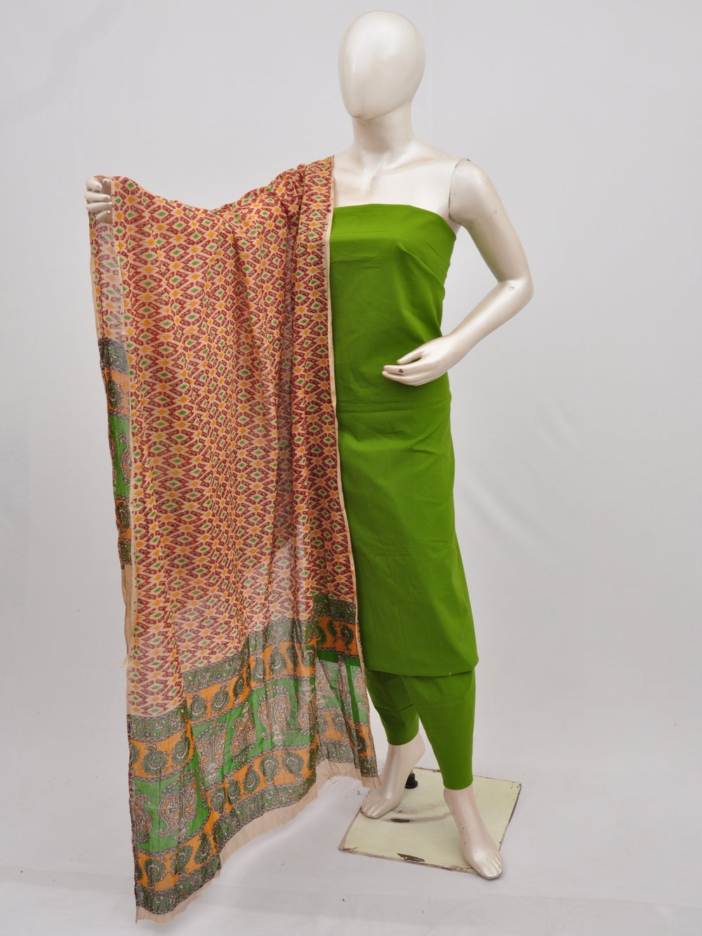 Kalamkari Dupatta Dress Material [D90227027] - DressesForWomen.IN