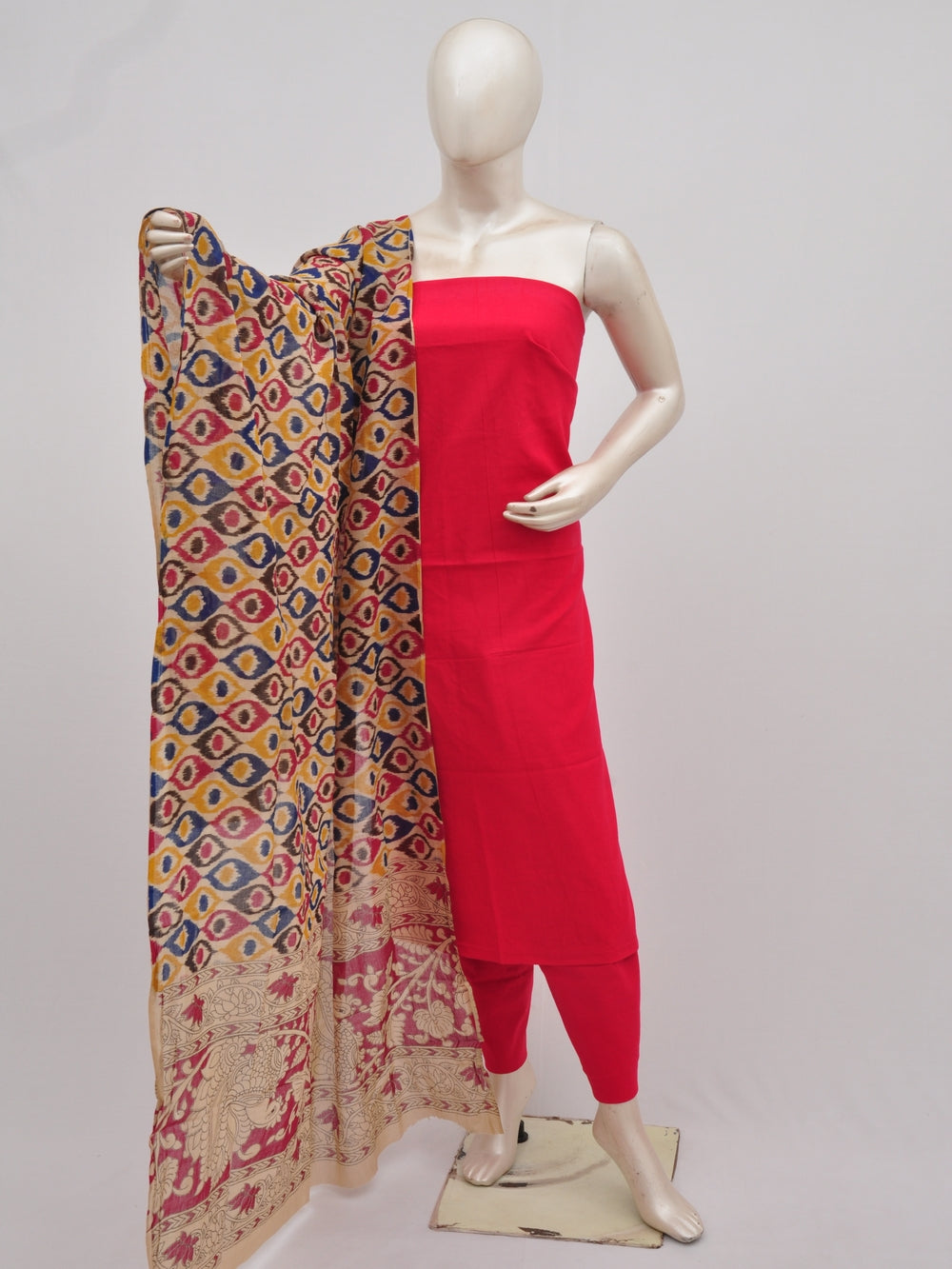 Kalamkari Dupatta Dress Material[D90227045]