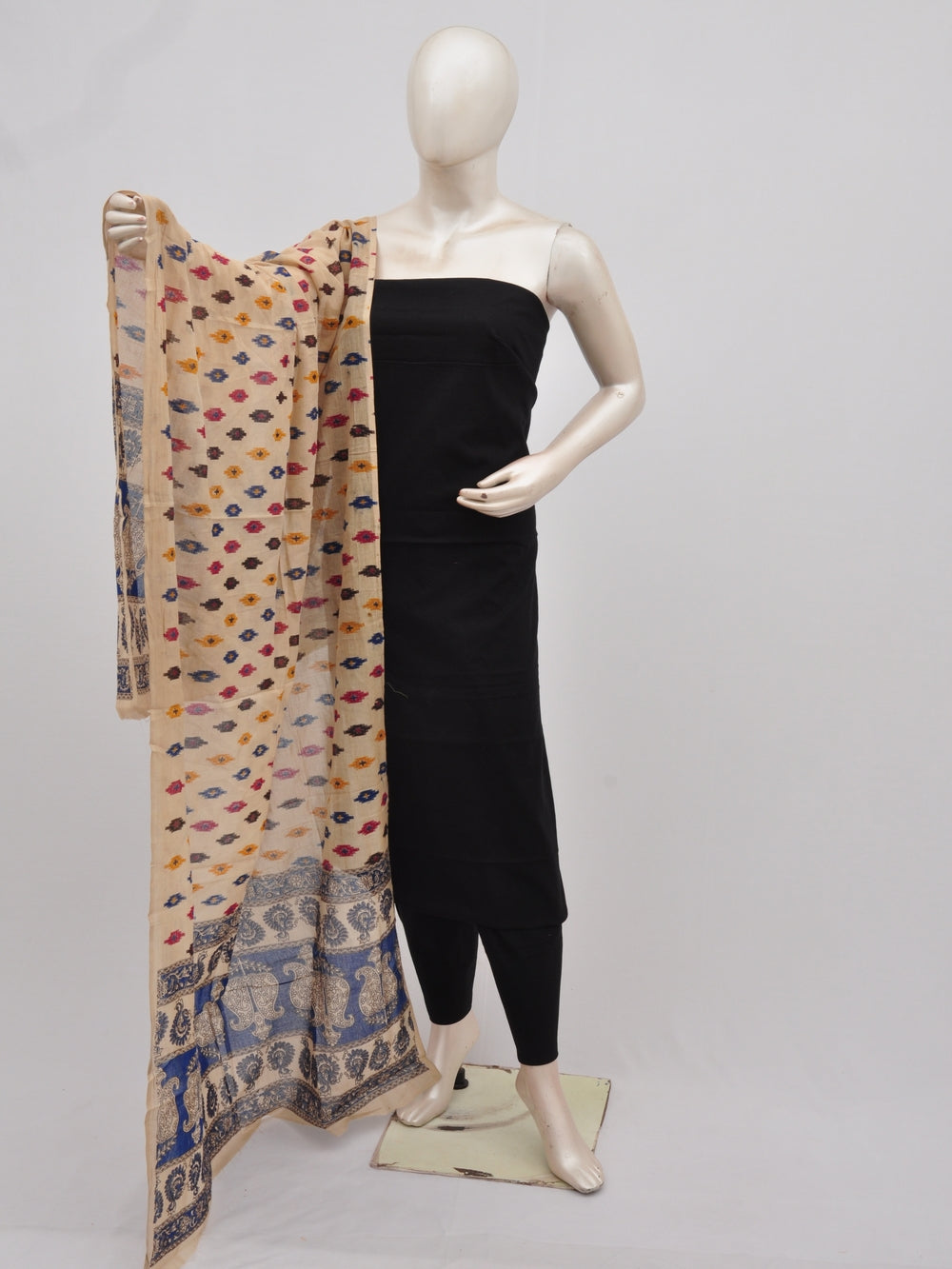 Kalamkari Dupatta Dress Material[D90227051]