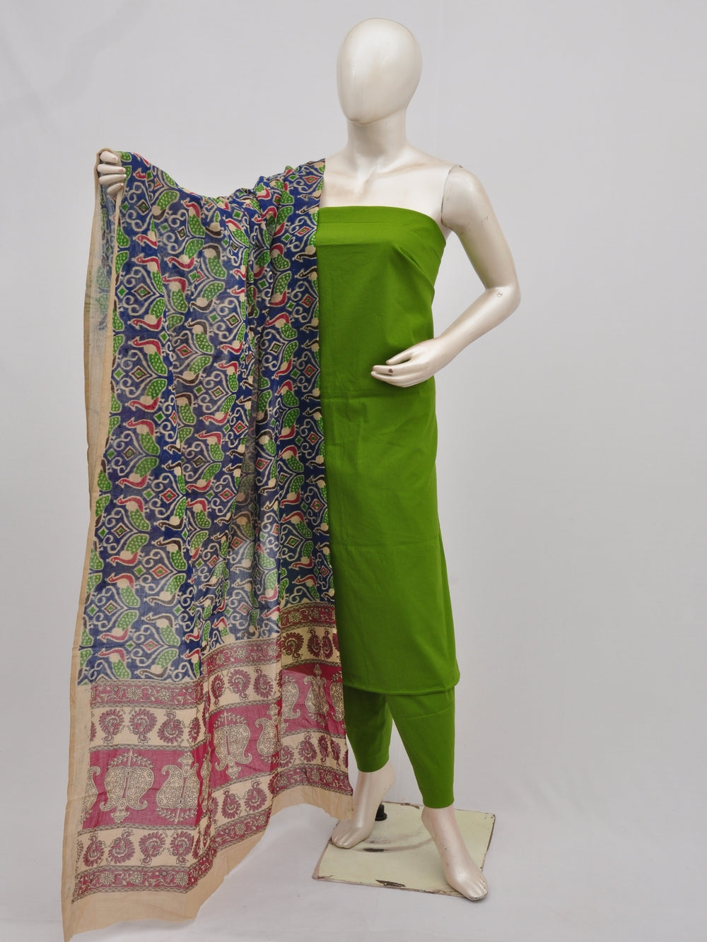 Kalamkari Dupatta Dress Material[D90227064]