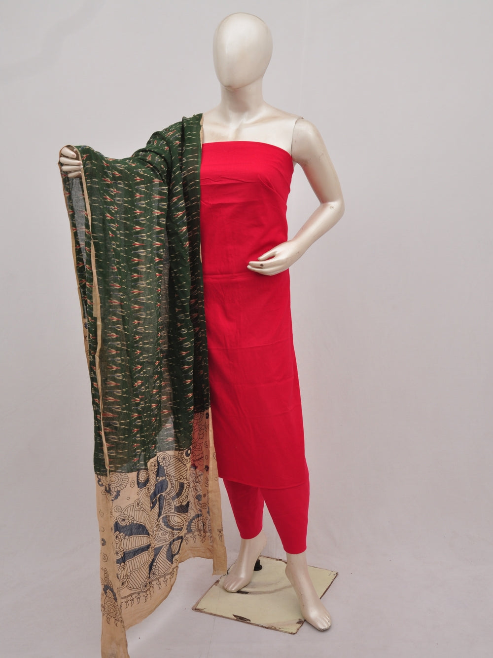 Kalamkari Dupatta Dress Material [D90401117]