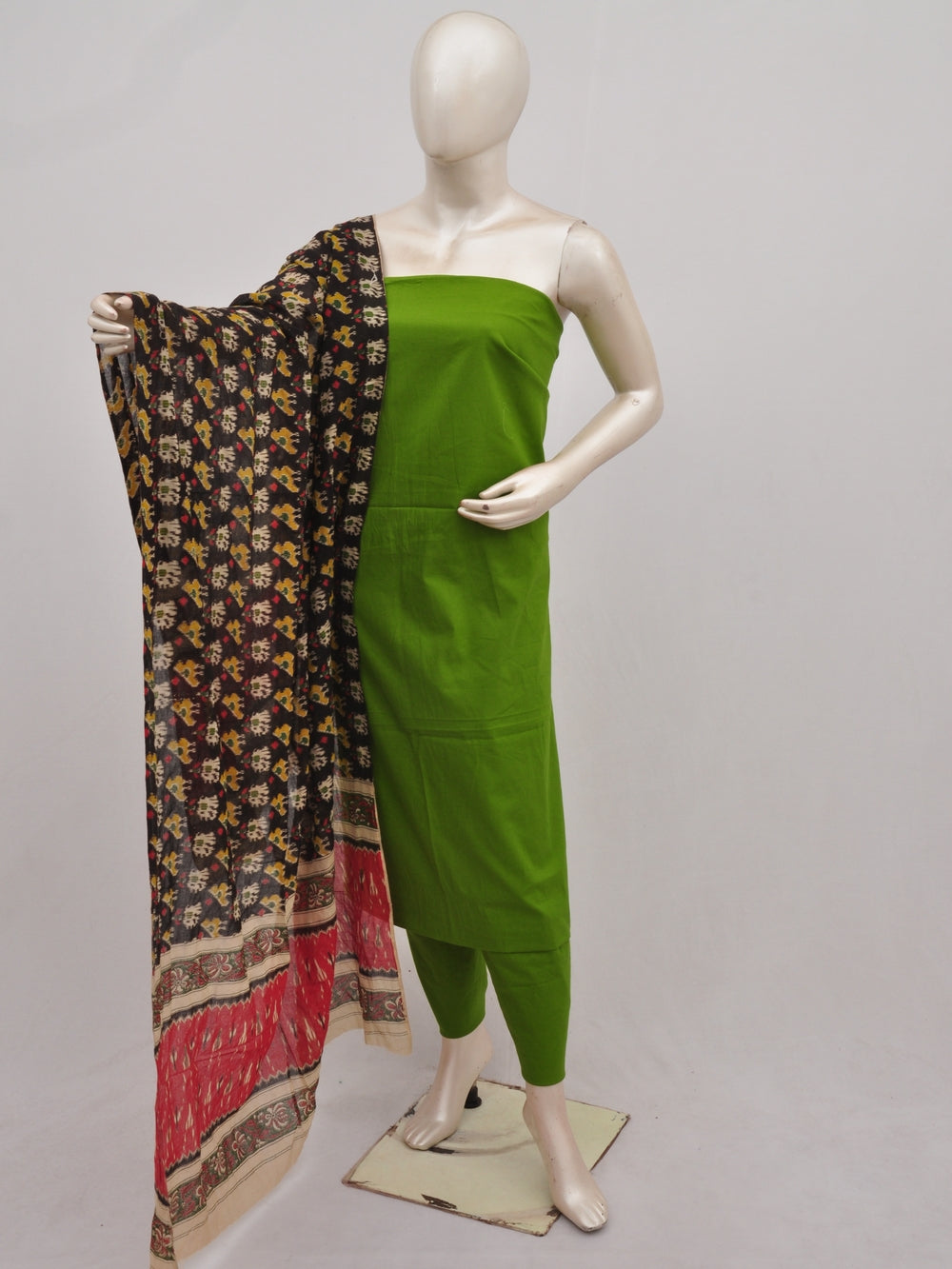 Kalamkari Dupatta Dress Material [D90401136] - DressesForWomen.IN