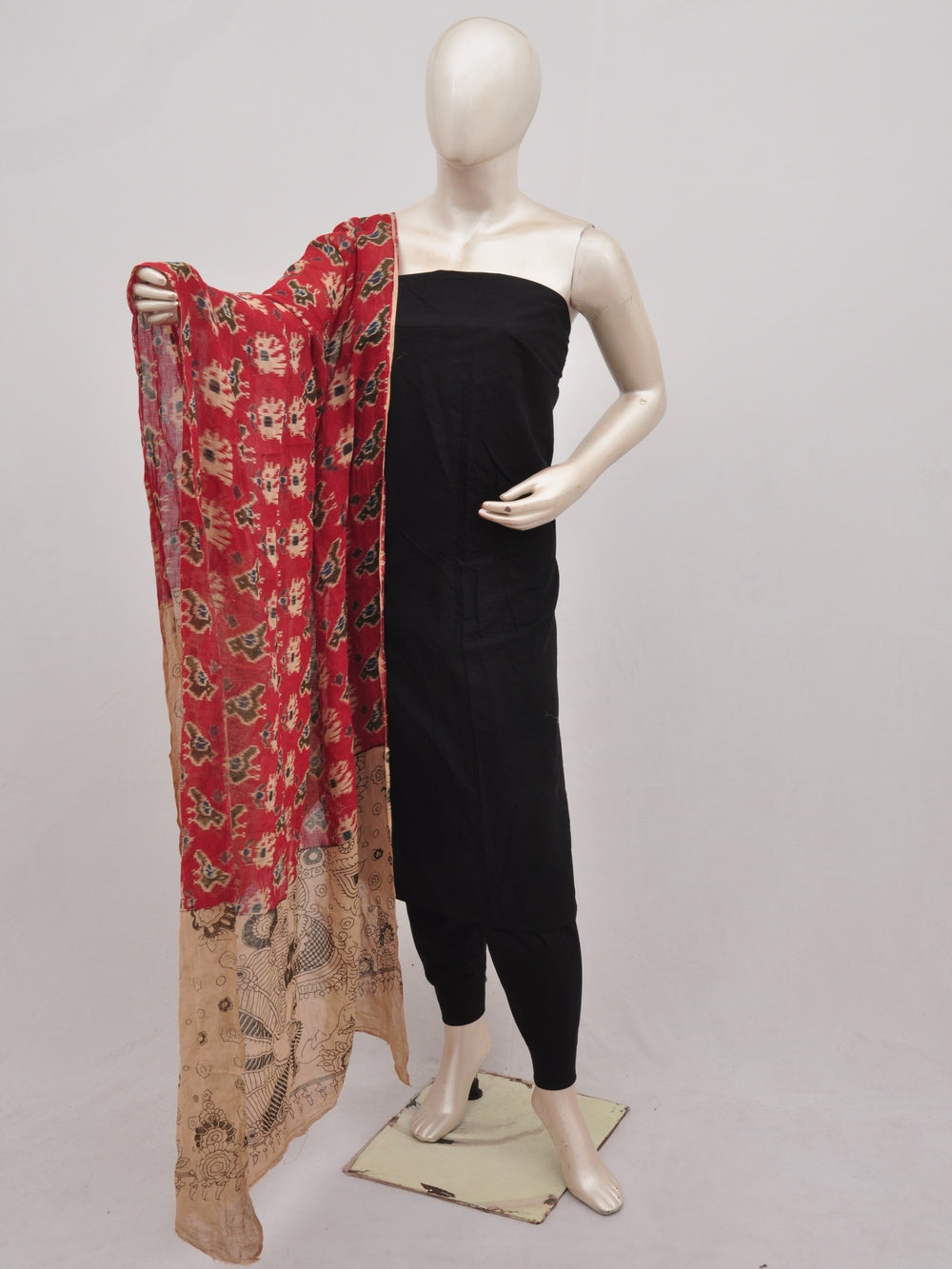 Kalamkari Dupatta Dress Material [D90401139]