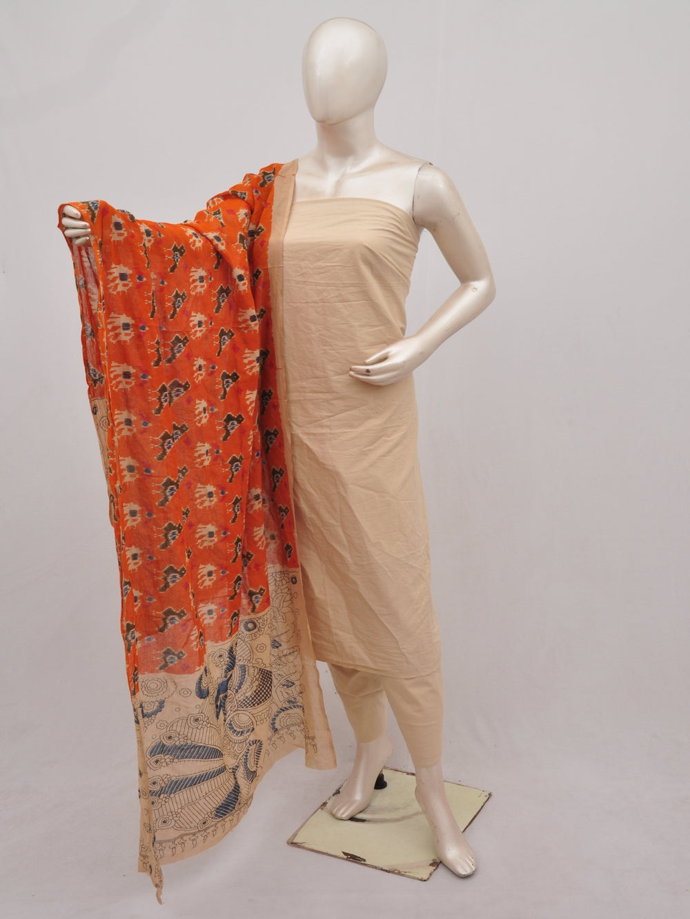 Kalamkari Dupatta Dress Material [D90401149]