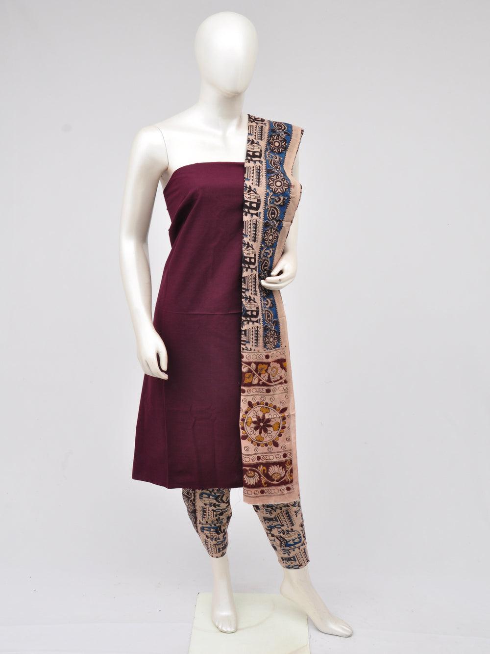 kalamkari dress material [D61017003] - DressesForWomen.IN