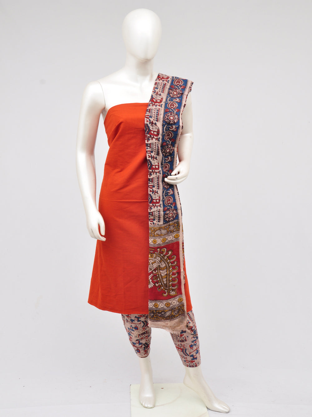 kalamkari dress material [D61017027] - DressesForWomen.IN