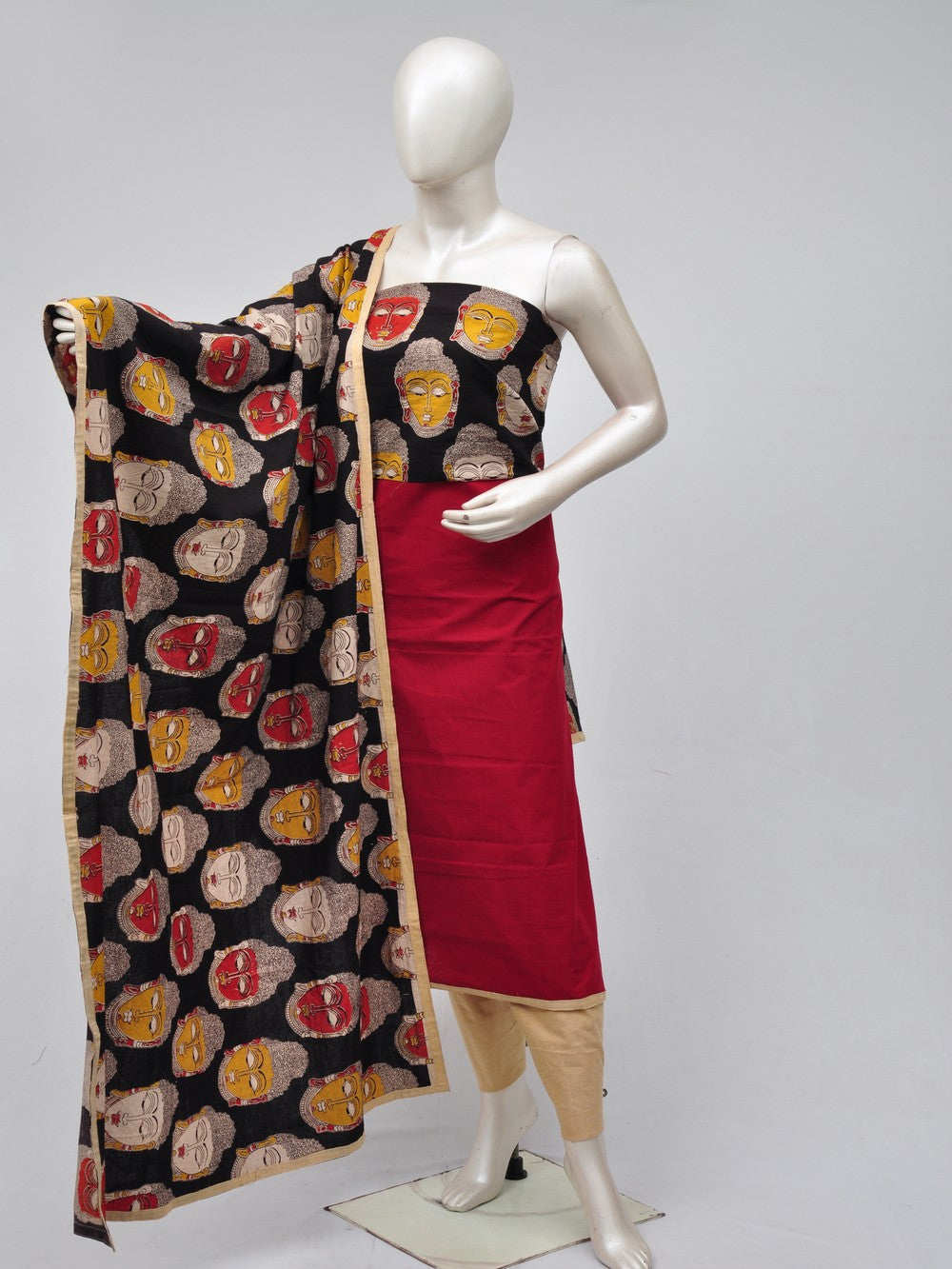 kalamkari dress material  [D70719206]