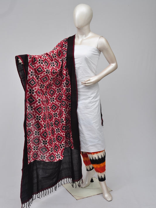 Pochampally Double Ikkat Designer Dress Material [D70828067]