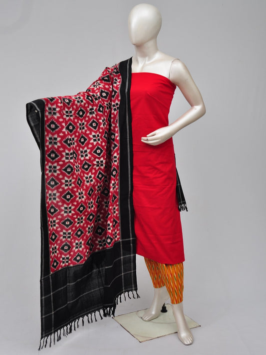 Pochampally Double Ikkat Designer Dress Material [D70828068]