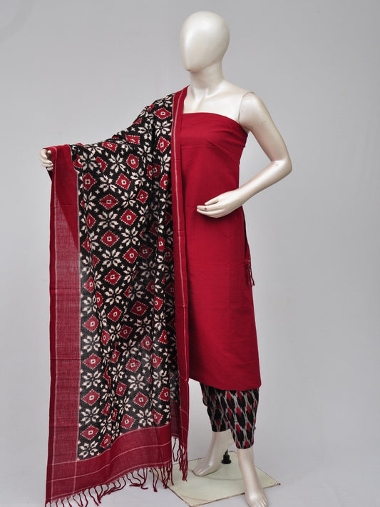 Pochampally Double Ikkat Designer Dress Material [D70828069]