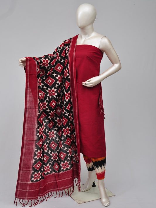 Pochampally Double Ikkat Designer Dress Material [D70828070]