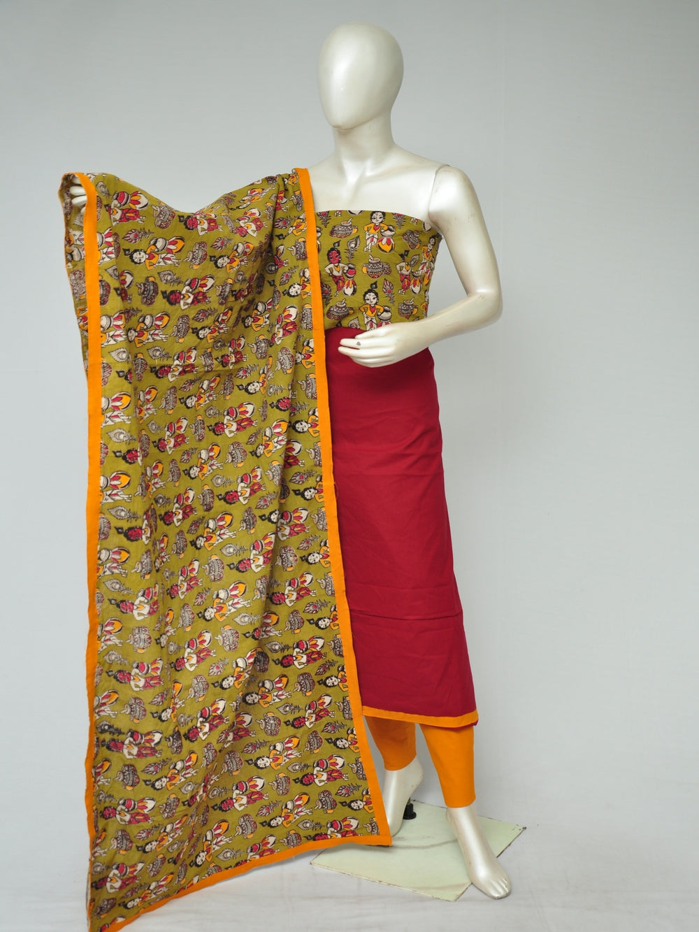 Kalamkari dress material  [D80122090]