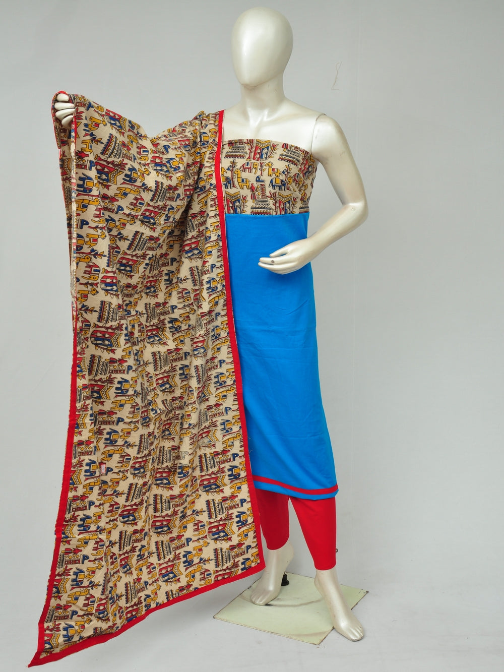 Kalamkari dress material  [D80216033]