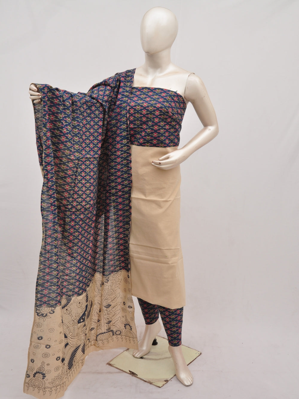 kalamkari dress material  [D90422016]